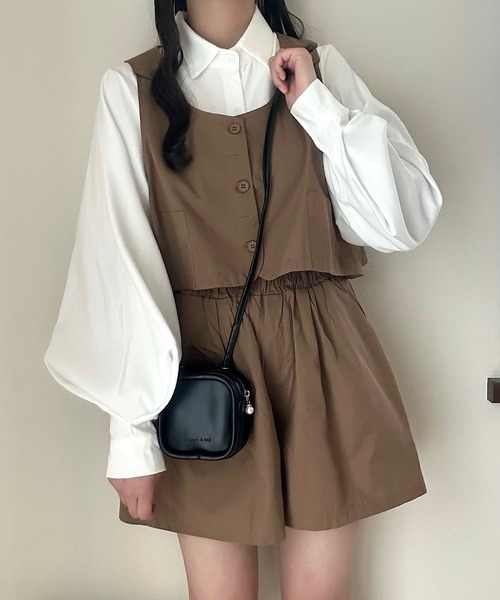 Cham.（チャム）の「スクエアミニショルダーバッグ（ショルダーバッグ・レディース・ブルー/ブラウン/ホワイト/イエロー/ブラック・F）」の21枚目の写真