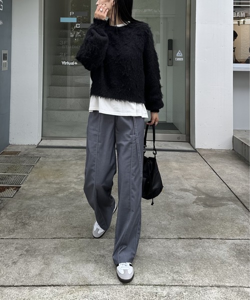 COLONY 2139(コロニートゥーワンスリーナイン)の「TRツイル配色ステッチハイウエストベルト付きパンツ(その他パンツ・レディース・グレー/ブラック・SMALL/TL/MEDIUM/TM/LARGE)」の19枚目の写真