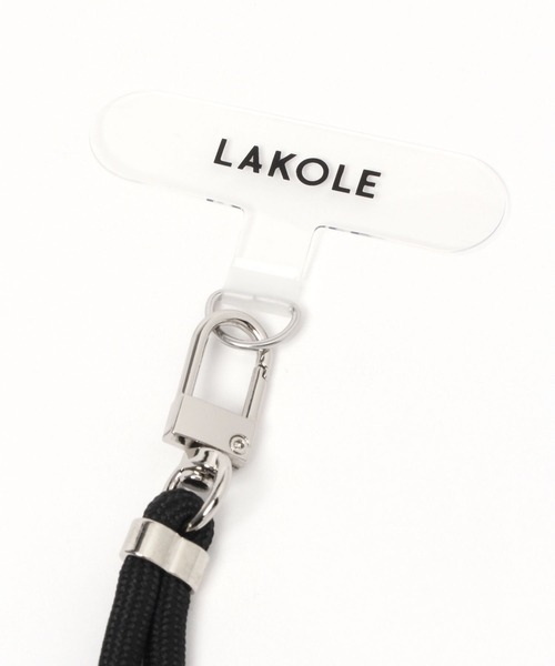 LAKOLE(ラコレ)の「シンプルマルチスマホストラップ / 983815(スマホグッズ・レディース・アイボリー/グレー/ベージュ/ブラック・FREE)」の5枚目の写真