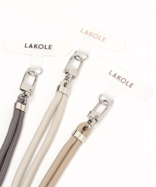 LAKOLE(ラコレ)の「シンプルマルチスマホストラップ / 983815(スマホグッズ・レディース・アイボリー/グレー/ベージュ/ブラック・FREE)」の7枚目の写真