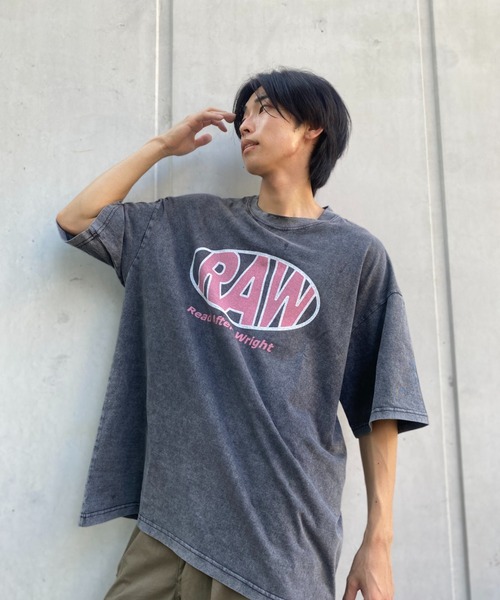 tolene(トレネ)の「RAW 染め加工Tee(Tシャツ/カットソー・メンズ・ブラウン/ブラック/グレー・LARGE/MEDIUM/X-LARGE)」の12枚目の写真
