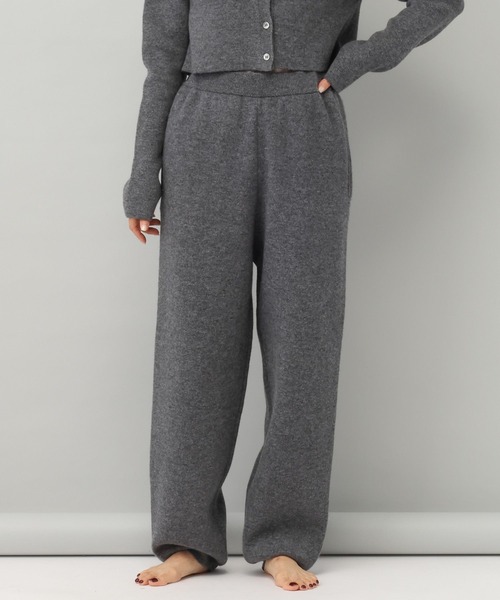 e/rm（イーアールエム）の「【e/rm】カシミヤニットパンツ（その他パンツ・レディース・ネイビー/チャコールグレー/ライトグレー/アイボリー/ブラック・FREE）」の11枚目の写真
