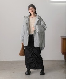 ad thie（アドティエ）の「中綿 エコダウン モンスターパーカー（ダウンジャケット/コート）」