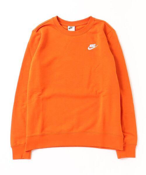 ネ*ン様 美品◎NIKE ナイキ スウェット オレンジ ナイキロゴ スウォッシュ 古着 NIKE センター スウォッシュ 刺しゅう スウェット