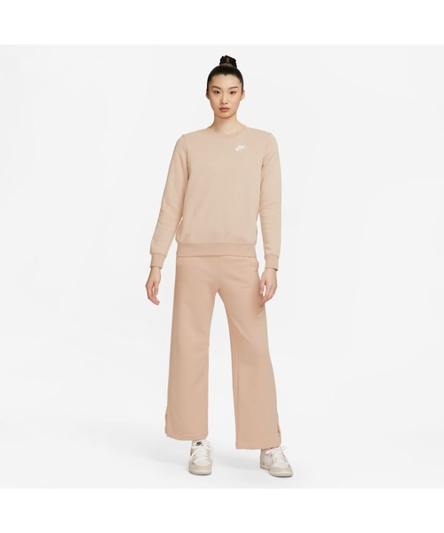 NIKE（ナイキ）の「ナイキ NIKE ナイキ  NSW クラブ STD フリース L/S クルー（スウェット・レディース・サンドグレー/オレンジ/ブラック/ダークグレー/ペールイエロー・L/XL/S/M）」の8枚目の写真