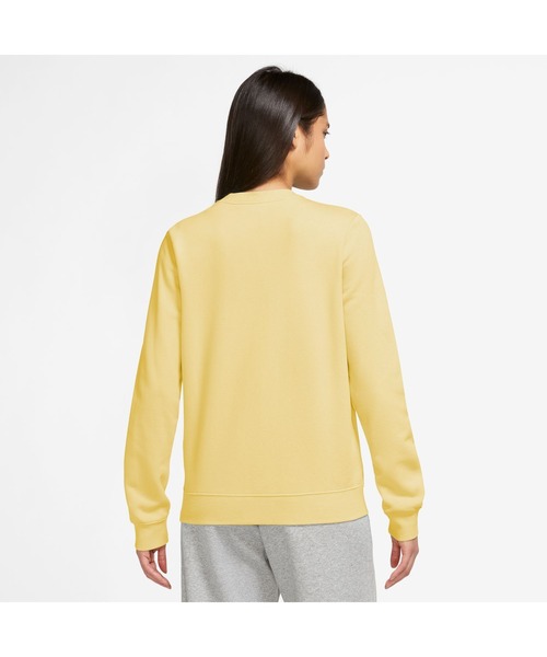 NIKE（ナイキ）の「ナイキ NIKE ナイキ  NSW クラブ STD フリース L/S クルー（スウェット・レディース・サンドグレー/オレンジ/ブラック/ダークグレー/ペールイエロー・L/XL/S/M）」の11枚目の写真