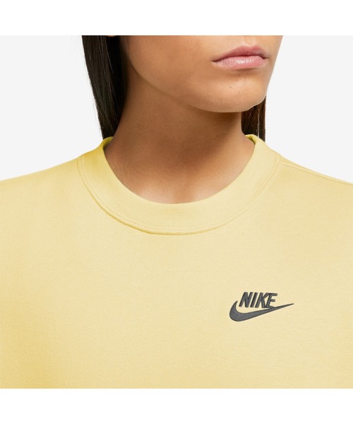 NIKE（ナイキ）の「ナイキ NIKE ナイキ  NSW クラブ STD フリース L/S クルー（スウェット・レディース・サンドグレー/オレンジ/ブラック/ダークグレー/ペールイエロー・L/XL/S/M）」の12枚目の写真