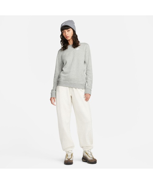 NIKE（ナイキ）の「ナイキ NIKE ナイキ  NSW クラブ STD フリース L/S クルー（スウェット・レディース・サンドグレー/オレンジ/ブラック/ダークグレー/ペールイエロー・L/XL/S/M）」の15枚目の写真