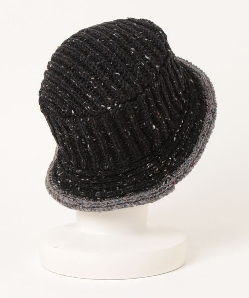 go slow caravan（ゴースローキャラバン）の「HIGHLAND2000/ハイランドトゥーサウザンド　Bucket Hat（ニットキャップ/ビーニー・レディース・ダークグレー/ダークグリーン/ブラック・FREE）」の4枚目の写真