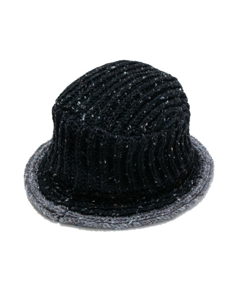 go slow caravan（ゴースローキャラバン）の「HIGHLAND2000/ハイランドトゥーサウザンド　Bucket Hat（ニットキャップ/ビーニー・レディース・ダークグレー/ダークグリーン/ブラック・FREE）」の2枚目の写真