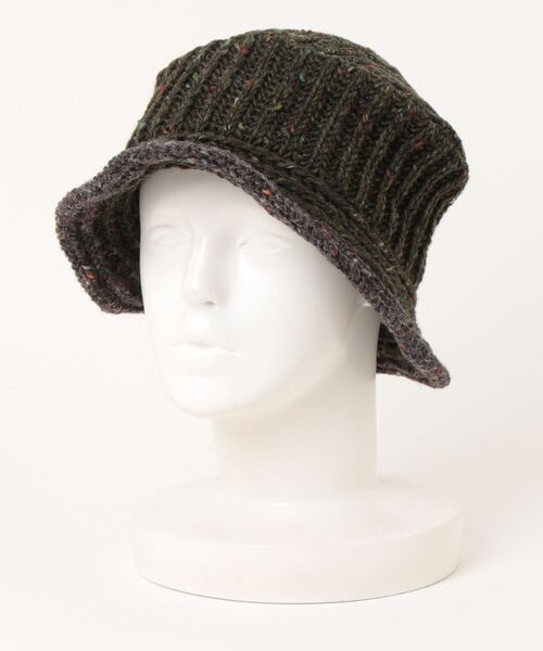 go slow caravan（ゴースローキャラバン）の「HIGHLAND2000/ハイランドトゥーサウザンド　Bucket Hat（ニットキャップ/ビーニー・レディース・ダークグレー/ダークグリーン/ブラック・FREE）」の9枚目の写真