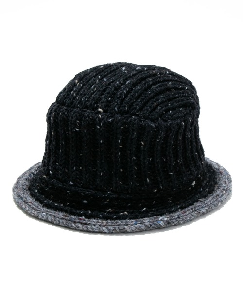 go slow caravan（ゴースローキャラバン）の「HIGHLAND2000/ハイランドトゥーサウザンド　Bucket Hat（ニットキャップ/ビーニー・レディース・ダークグレー/ダークグリーン/ブラック・FREE）」の10枚目の写真