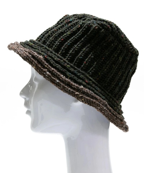go slow caravan（ゴースローキャラバン）の「HIGHLAND2000/ハイランドトゥーサウザンド　Bucket Hat（ニットキャップ/ビーニー・レディース・ダークグレー/ダークグリーン/ブラック・FREE）」の8枚目の写真