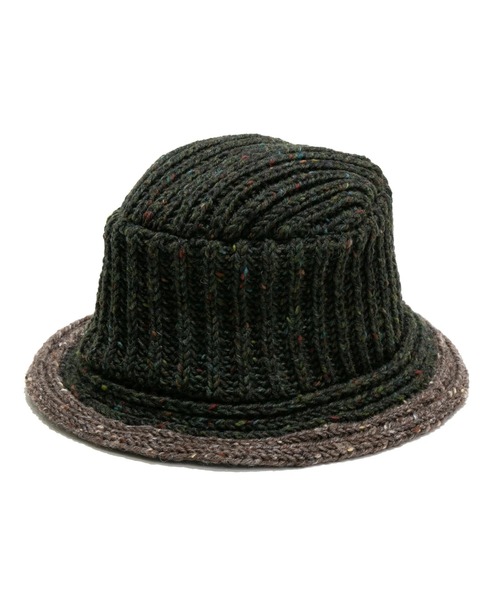 go slow caravan（ゴースローキャラバン）の「HIGHLAND2000/ハイランドトゥーサウザンド　Bucket Hat（ニットキャップ/ビーニー・レディース・ダークグレー/ダークグリーン/ブラック・FREE）」の5枚目の写真