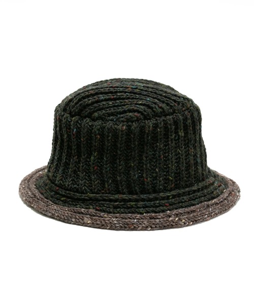 go slow caravan（ゴースローキャラバン）の「HIGHLAND2000/ハイランドトゥーサウザンド　Bucket Hat（ニットキャップ/ビーニー・レディース・ダークグレー/ダークグリーン/ブラック・FREE）」の6枚目の写真