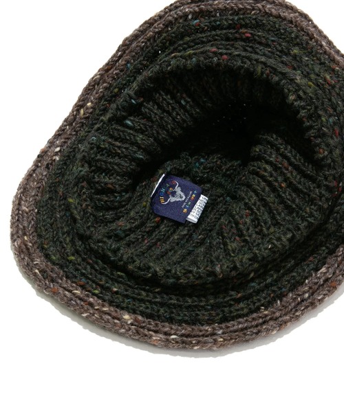 go slow caravan（ゴースローキャラバン）の「HIGHLAND2000/ハイランドトゥーサウザンド　Bucket Hat（ニットキャップ/ビーニー・レディース・ダークグレー/ダークグリーン/ブラック・FREE）」の7枚目の写真