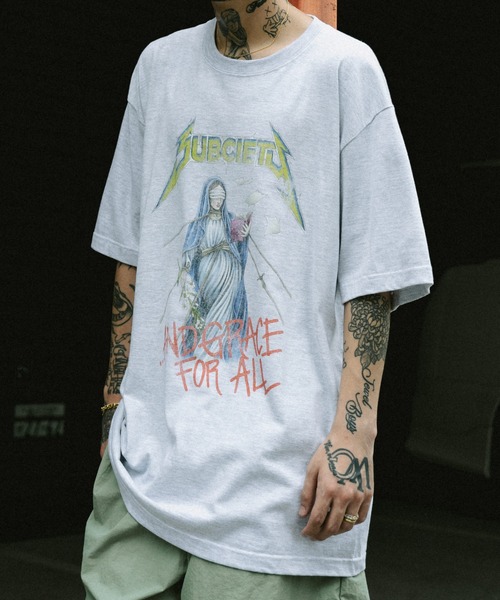 Subciety（サブサエティ）の「GRACE TEE（Tシャツ/カットソー・メンズ・ブラック/アッシュ/ホワイト/サンドベージュ・SMALL/MEDIUM/LARGE/X-LARGE/XX-LARGE）」の3枚目の写真