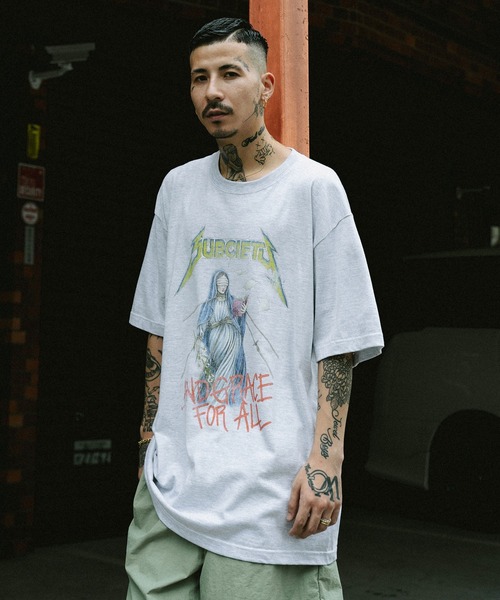 Subciety（サブサエティ）の「GRACE TEE（Tシャツ/カットソー・メンズ・ブラック/アッシュ/ホワイト/サンドベージュ・SMALL/MEDIUM/LARGE/X-LARGE/XX-LARGE）」の6枚目の写真