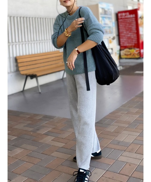 ニット セーター 「hideka select」ラメフェザープルオーバー / ラメニット フェザーニット シャギーニット レディース hideka select》ラメフェザープルオーバー / ラメニット