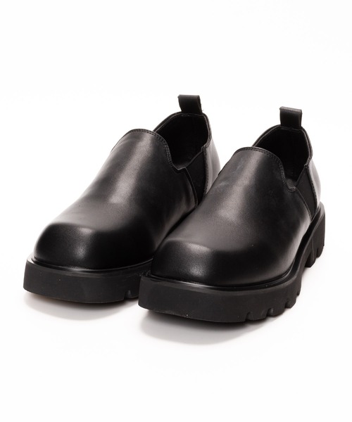 SVEC(シュベック)の「Vカット サイドゴア ハイソール ローファー スリッポン(ドレスシューズ・メンズ・ブラック・40/41/42/43/44/39)」の11枚目の写真