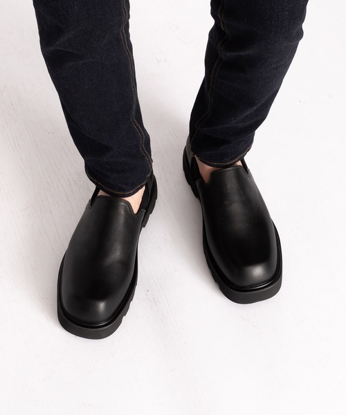 SVEC(シュベック)の「Vカット サイドゴア ハイソール ローファー スリッポン(ドレスシューズ・メンズ・ブラック・40/41/42/43/44/39)」の12枚目の写真