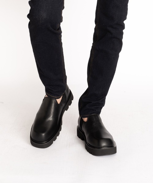 SVEC(シュベック)の「Vカット サイドゴア ハイソール ローファー スリッポン(ドレスシューズ・メンズ・ブラック・40/41/42/43/44/39)」の9枚目の写真