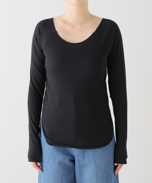 SLOBE IENA(スローブイエナ)の「ネックリボン2WAY ロンTEE(Tシャツ/カットソー・レディース・ブラック/ベージュ・FREE)」の22枚目の写真