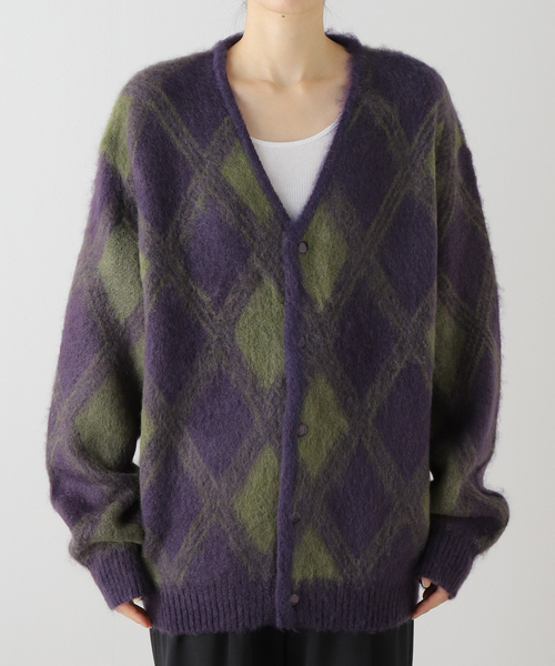 Needles（ニードルス）の「【NEEDLES/ニードルズ】Cardigan：ニット[PL]（カーディガン/ボレロ・レディース・パープル・MEDIUM）」の15枚目の写真