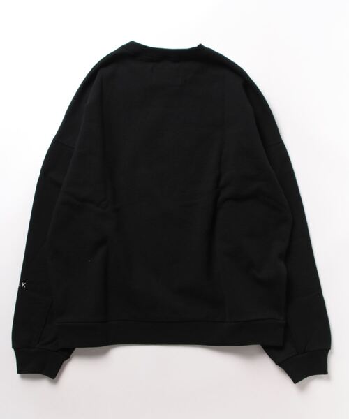 H.A.K（ハク）の「H．A．K×BRENTS　ロゴプリント＆刺繍ヴィンテージ裏毛プルオーバー（Tシャツ/カットソー・レディース・チャコール/ブラック/杢グレー・FREE）」の4枚目の写真