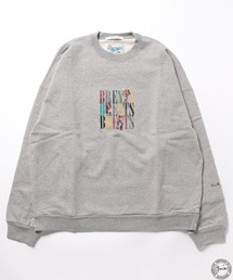 H.A.K×BRENTS ロゴプリント&刺繍ヴィンテージ裏毛プルオーバー