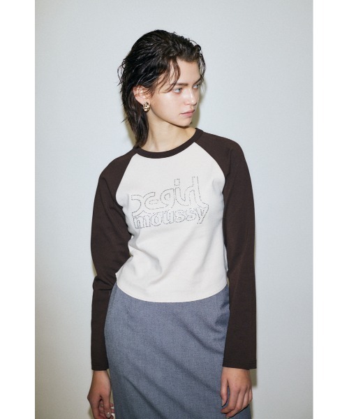 MOUSSY（マウジー）の「XG RAGLAN LS Tシャツ（Tシャツ/カットソー