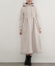 ウエストマークパーカーワンピース