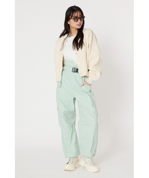 RODEO CROWNS WIDE BOWL(ロデオクラウンズワイドボウル)の「ワイドカーゴパンツ(カーゴパンツ・レディース・アイボリー/ミント/ブラック・FREE)」の4枚目の写真