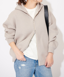 JOURNAL STANDARD（ジャーナルスタンダード）の「ダブルニットフーディ（パーカー・レディース）」