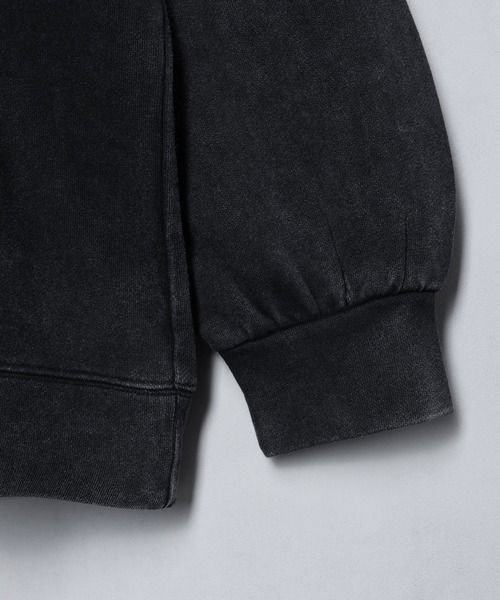 welise（ウェライズ）の「【welise/ウェライズ】ハイクオリティーコットン/ケミカルオーバーダイ クルーネックスウェット（スウェット・メンズ・ブラック/ブラウン/グレー/ワイン/ライトグレー/ブルー系その他/ブラック系その他・L/S/M）」の22枚目の写真