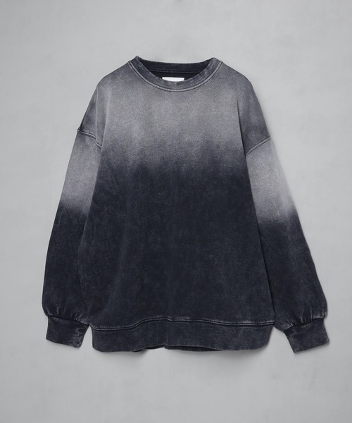 welise（ウェライズ）の「【welise/ウェライズ】ハイクオリティーコットン/ケミカルオーバーダイ クルーネックスウェット（スウェット・メンズ・ブラック/ブラウン/グレー/ワイン/ライトグレー/ブルー系その他/ブラック系その他・L/S/M）」の19枚目の写真