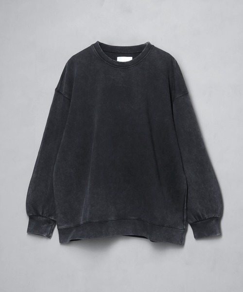 welise（ウェライズ）の「【welise/ウェライズ】ハイクオリティーコットン/ケミカルオーバーダイ クルーネックスウェット（スウェット・メンズ・ブラック/ブラウン/グレー/ワイン/ライトグレー/ブルー系その他/ブラック系その他・L/S/M）」の18枚目の写真