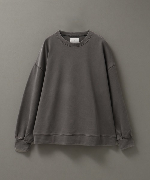 【welise/ウェライズ】ヘビーウェイトコットン/ケミカルオーバーダイ クルーネックスウェット（スウェット）｜welise（ウェライズ）