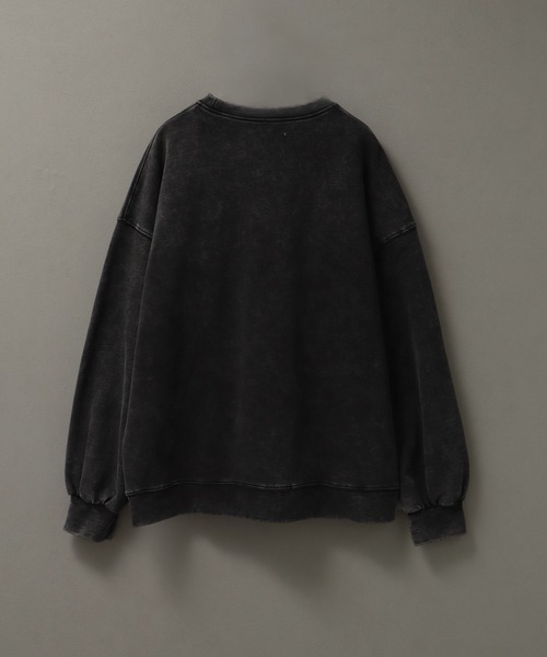 【welise/ウェライズ】ヘビーウェイトコットン/ケミカルオーバーダイ クルーネックスウェット（スウェット）｜welise（ウェライズ）