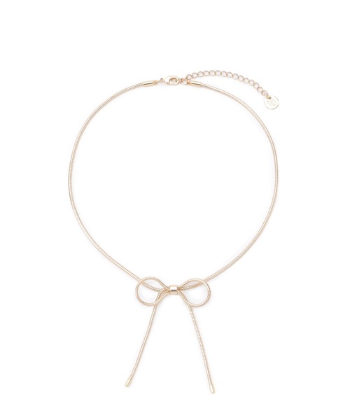 VIS（ビス）の「チェーンリボンネックレス（ネックレス・レディース・シルバー/ゴールド・FREE）」の7枚目の写真