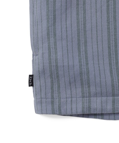 thisisneverthat(ディスイズネバーザット)の「Stripe Jacquard Hoodie(パーカー・メンズ・パープル系/アイボリー・S/M/L/XL)」の11枚目の写真