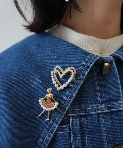 Port（ポート）の「デザイン パール & ビジュー ブローチ（ブローチ/コサージュ・レディース・A/B/C/D/E/F/G・FREE）」の10枚目の写真