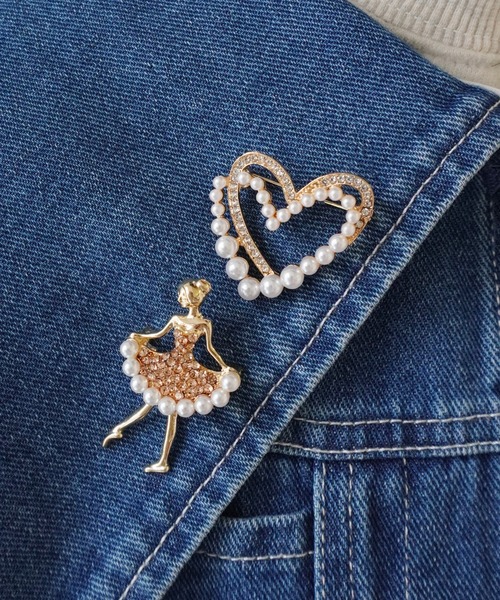 Port（ポート）の「デザイン パール & ビジュー ブローチ（ブローチ/コサージュ・レディース・A/B/C/D/E/F/G・FREE）」の8枚目の写真