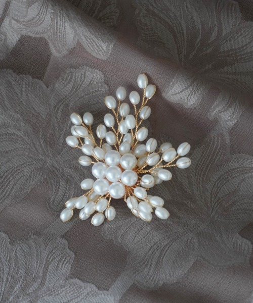 Port（ポート）の「デザイン パール & ビジュー ブローチ（ブローチ/コサージュ・レディース・A/B/C/D/E/F/G・FREE）」の16枚目の写真