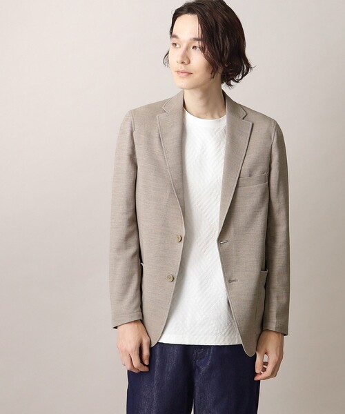 THE SHOP TK （ザ ショップ ティーケー ）の「◆リネンライクメッシュブレザー（テーラードジャケット・メンズ・ベージュ/ネイビー・01/02/03/04）」の10枚目の写真