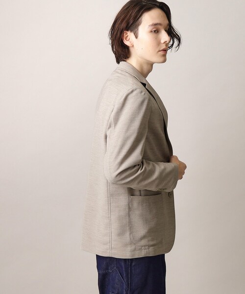 THE SHOP TK （ザ ショップ ティーケー ）の「◆リネンライクメッシュブレザー（テーラードジャケット・メンズ・ベージュ/ネイビー・01/02/03/04）」の9枚目の写真