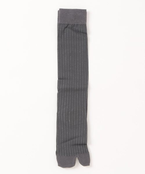 Fun & Daily（ファンアンドデイリー）の「F&D : エアリーロングタビソックス（ソックス/靴下・レディース・ホワイト/チャコールグレー/ブラック・FREE）」の4枚目の写真