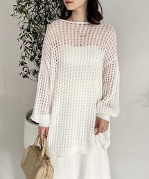 one after another NICE CLAUP | メッシュニットワンピース(ワンピース)