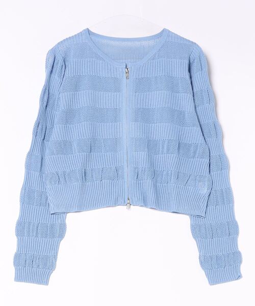 ☆ ダブルジップ カーディガン Y5442(カーディガン/ボレロ)|Miscere(ミスケーレ) ☆ ダブルジップ カーディガン Y5442(カーディガン/ボレロ)|Miscere(ミスケーレ)