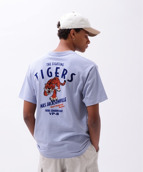 FLOCKY PRINT T-SHIRT VP-8 / フロッキープリント Tシャツ VP-8 / AVIREX / アヴィレックス（Tシャツ/カットソー）｜AVIREX（アヴィレックス）